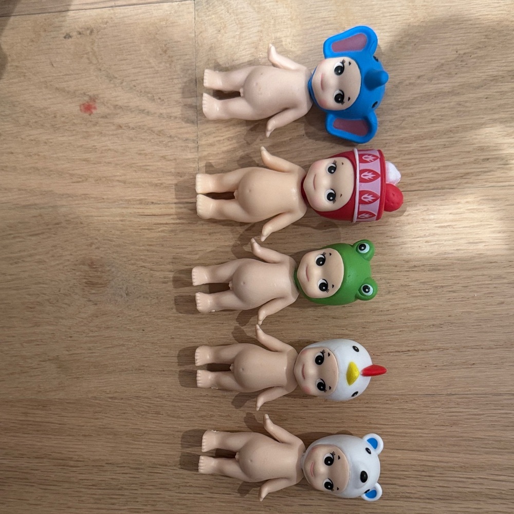 REAL SONY ANGELS elephant, strawberry shortcake, frog, chicken, white bear